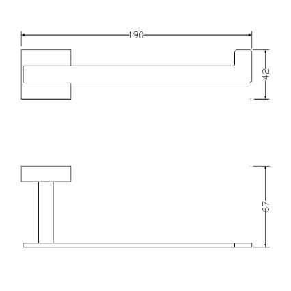 OMNIRES 8151BCR - Portarrollos de papel higiénico LIFT cromo brillante