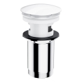 OMNIRES A706BP - Desagüe de lavabo CLICK-CLACK diá. 6,6 cm blanco brillante
