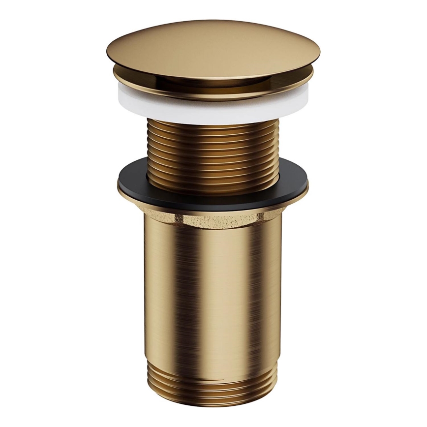 OMNIRES A716BR - Desagüe de lavabo CLICK-CLACK diá. 6,6 cm bronce antiguo cepillado