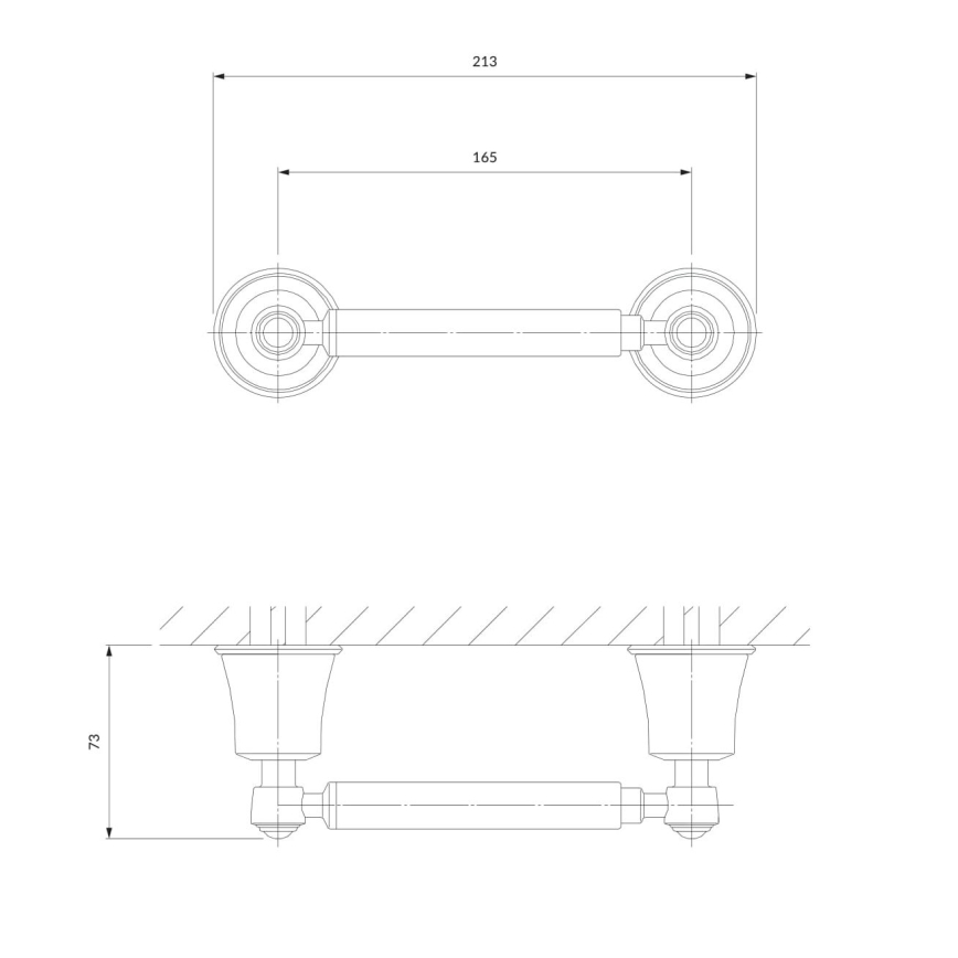 OMNIRES AL53510CR - Portarrollos de papel higiénico ART LINE cromo brillante
