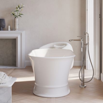 OMNIRES AM5233CR - Conjunto de bañera independiente con grifería ARMANCE cromo brillante