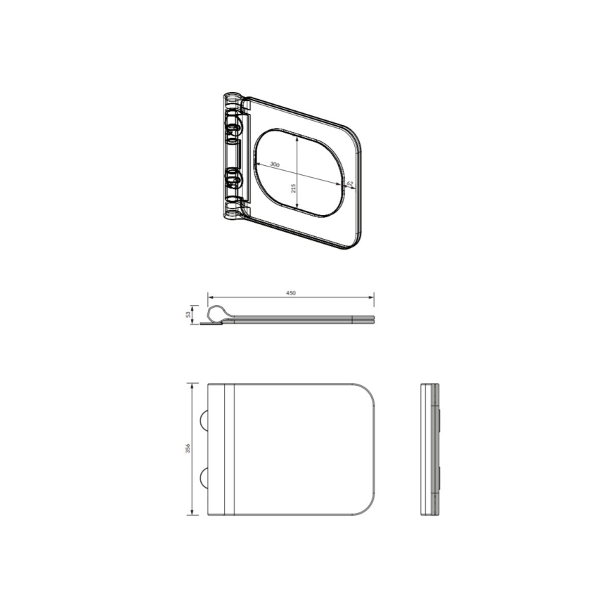 OMNIRES BOSTONDEBP - Asiento de inodoro BOSTON SoftClose duroplast/blanco brillante