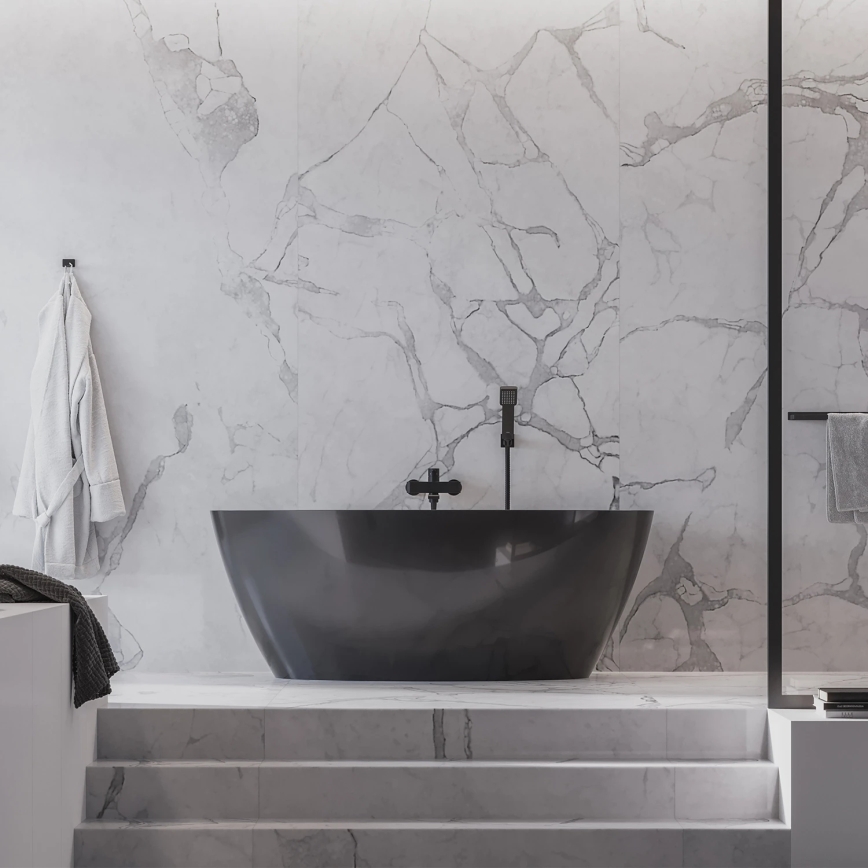 OMNIRES DA70110BL - Percha de pared DARLING negro semimate