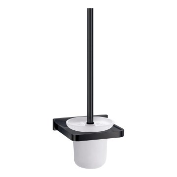 OMNIRES DA70620BL - Escobilla de WC de pared DARLING negro mate