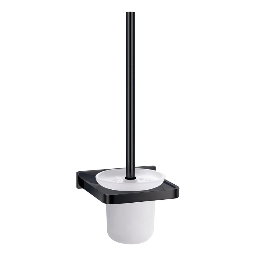 OMNIRES DA70620BL - Escobilla de WC de pared DARLING negro mate