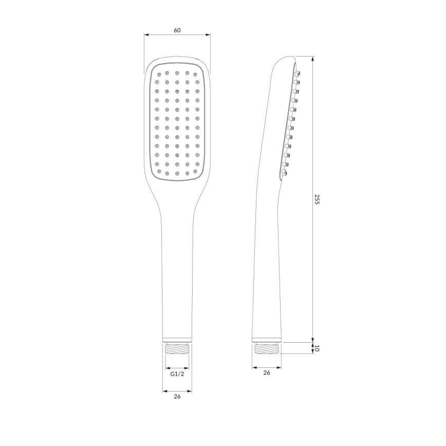 OMNIRES HUDSONX-PCR - Juego de ducha HUDSONX cromo brillante