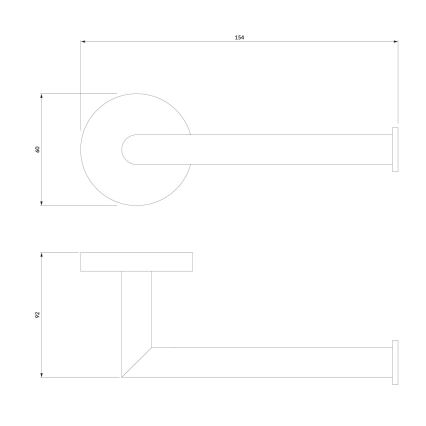 OMNIRES MP60510CR - Portarrollos de papel higiénico MODERN PROJECT cromo brillante