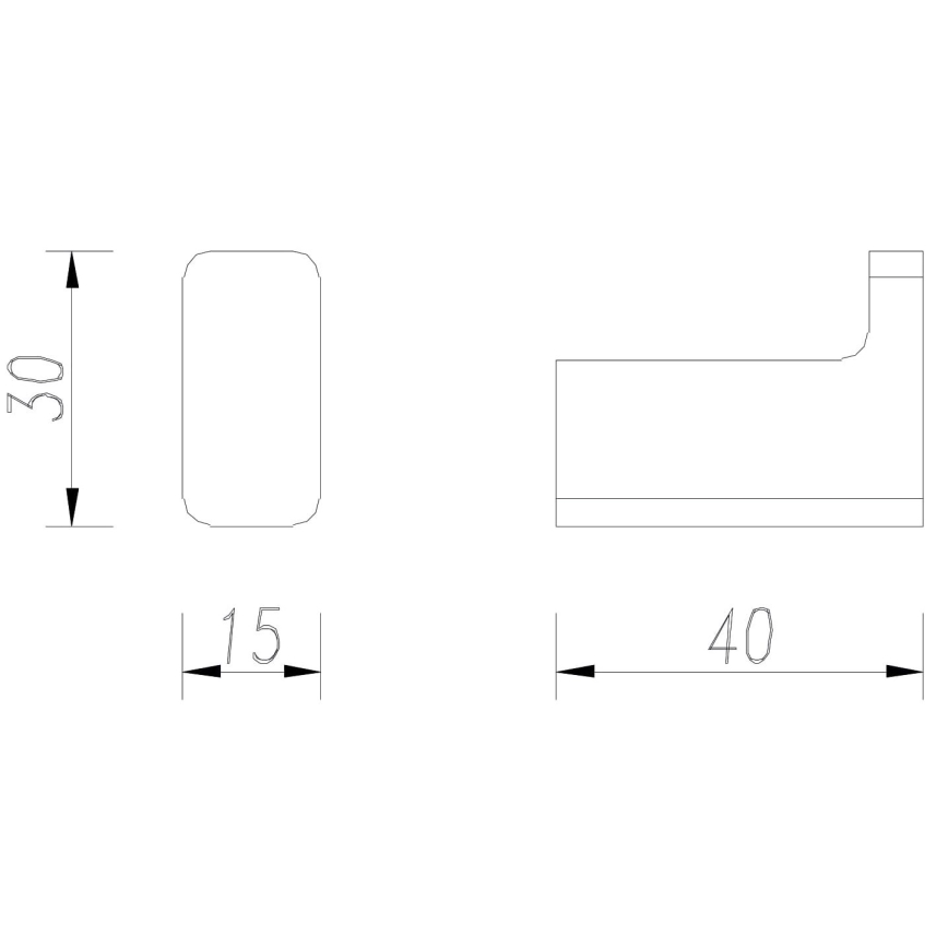 OMNIRES NL80110BL - Percha de pared NELSON negro mate
