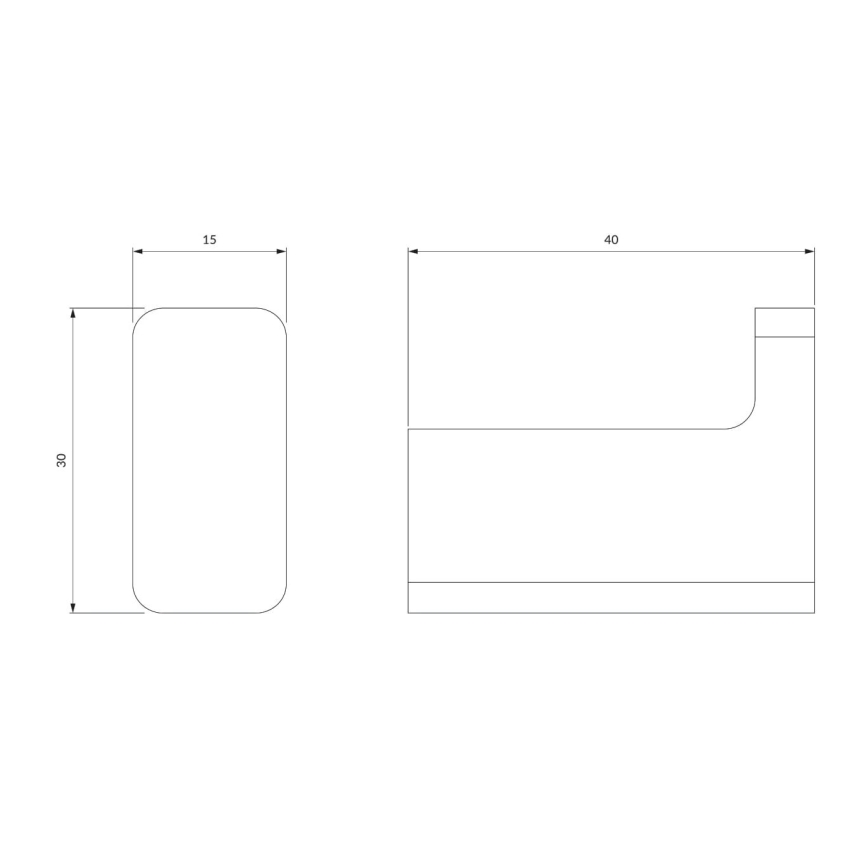 OMNIRES NL80110CR - Percha de pared NELSON cromo brillante