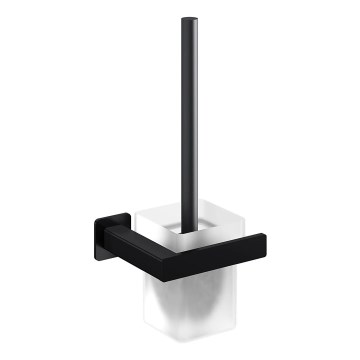 OMNIRES NL80620BL - Escobilla de WC de pared NELSON mate negra