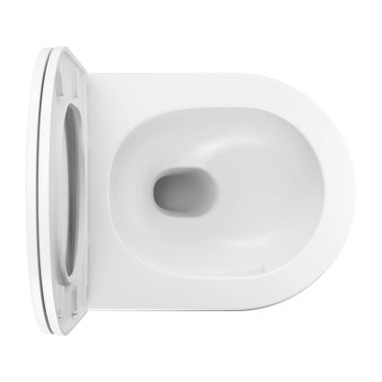 OMNIRES OTTAWASPXMWBM - Inodoro suspendido con asiento SoftClose OTTAWA cerámica/blanco mate