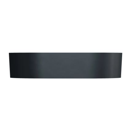 OMNIRES OVOUNBLV - Lavabo sobre encimera OVO 55x36 cm dolomita/mate negro lava