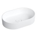 OMNIRES OVOUNBM - Lavabo sobre encimera OVO 55x36 cm dolomita/blanco mate