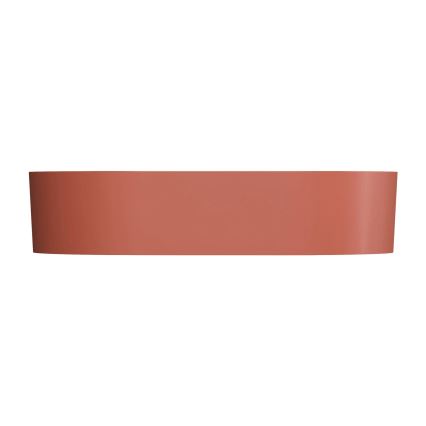 OMNIRES OVOUNTE - Lavabo sobre encimera OVO 55x36 cm dolomita/mate terracotta