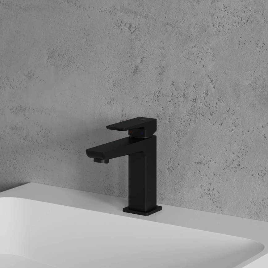 OMNIRES PM7410BL - Grifo de lavabo PARMA 15 cm negro mate
