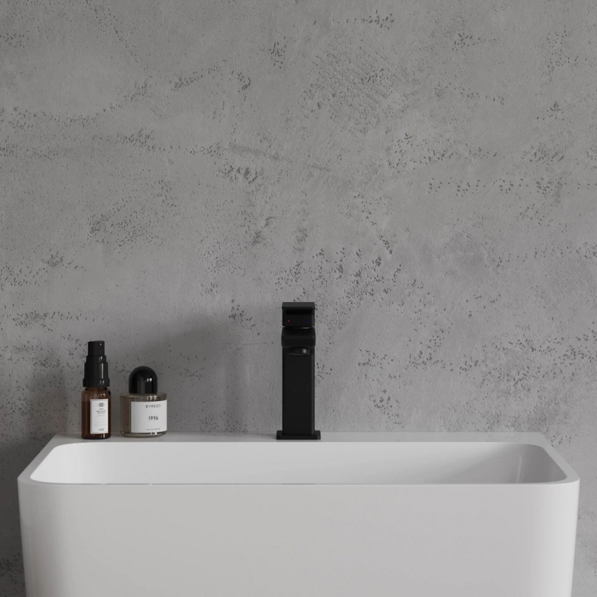 OMNIRES PM7410BL - Grifo de lavabo PARMA 15 cm negro mate