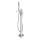 OMNIRES PM7433CR - Conjunto de bañera independiente con grifería PARMA cromo brillante