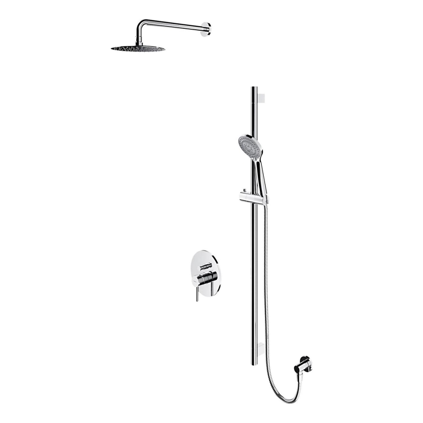 OMNIRES SYSY17CR - Conjunto de ducha con grifería empotrada Y cromo brillante
