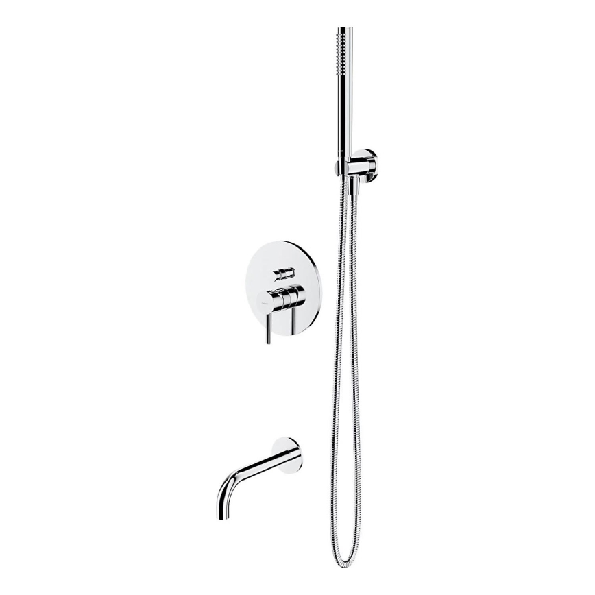 OMNIRES SYSYW01CR - Juego de baño con grifo empotrado Y cromo brillante