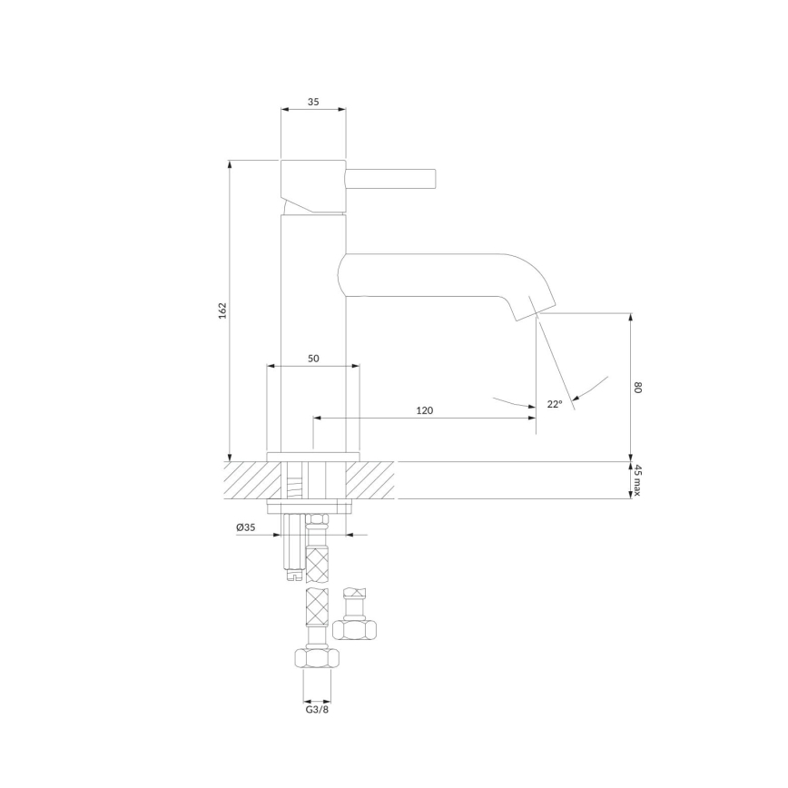 OMNIRES Y1210NCR - Grifo de lavabo Y 16,2 cm cromo brillante