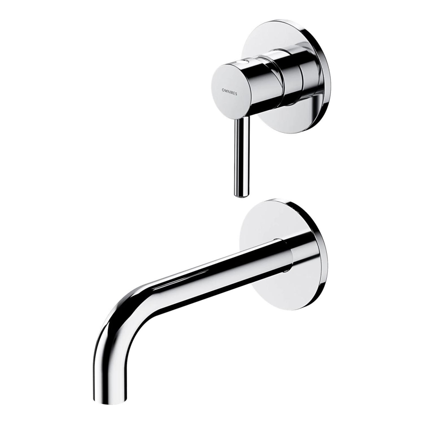 OMNIRES Y1215NCR - Grifo de lavabo para instalación empotrada Y cromo brillante
