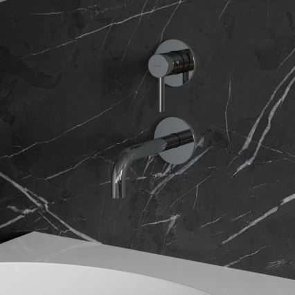 OMNIRES Y1215NCR - Grifo de lavabo para instalación empotrada Y cromo brillante