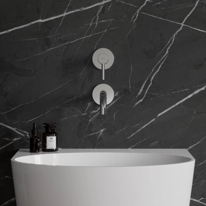 OMNIRES Y1215NCR - Grifo de lavabo para instalación empotrada Y cromo brillante