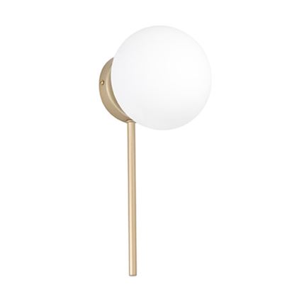 Ondaluce - Aplique de pared JEWEL 1xE14/10W/230V dorado/blanco