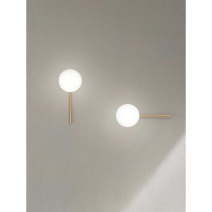 Ondaluce - Aplique de pared JEWEL 1xE14/10W/230V dorado/blanco