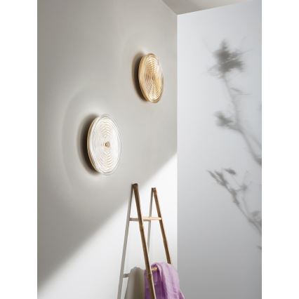 Ondaluce - Aplique de pared LED JOKEY LED/10W/230V beige ahumado