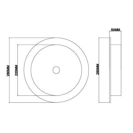 Ondaluce - Aplique de pared LED JOKEY LED/10W/230V beige ahumado