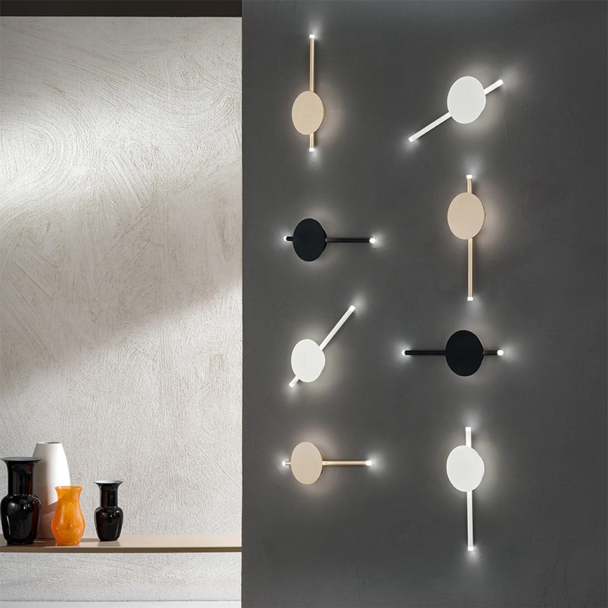 Ondaluce - Aplique de pared LED regulable JAMES LED/16W/230V acabado dorado