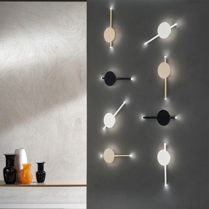 Ondaluce - Aplique de pared LED regulable JAMES LED/16W/230V blanco