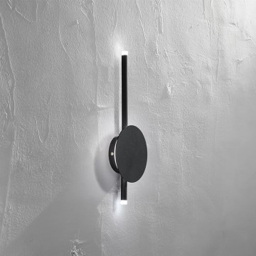 Ondaluce - Aplique de pared LED regulable JAMES LED/16W/230V negro