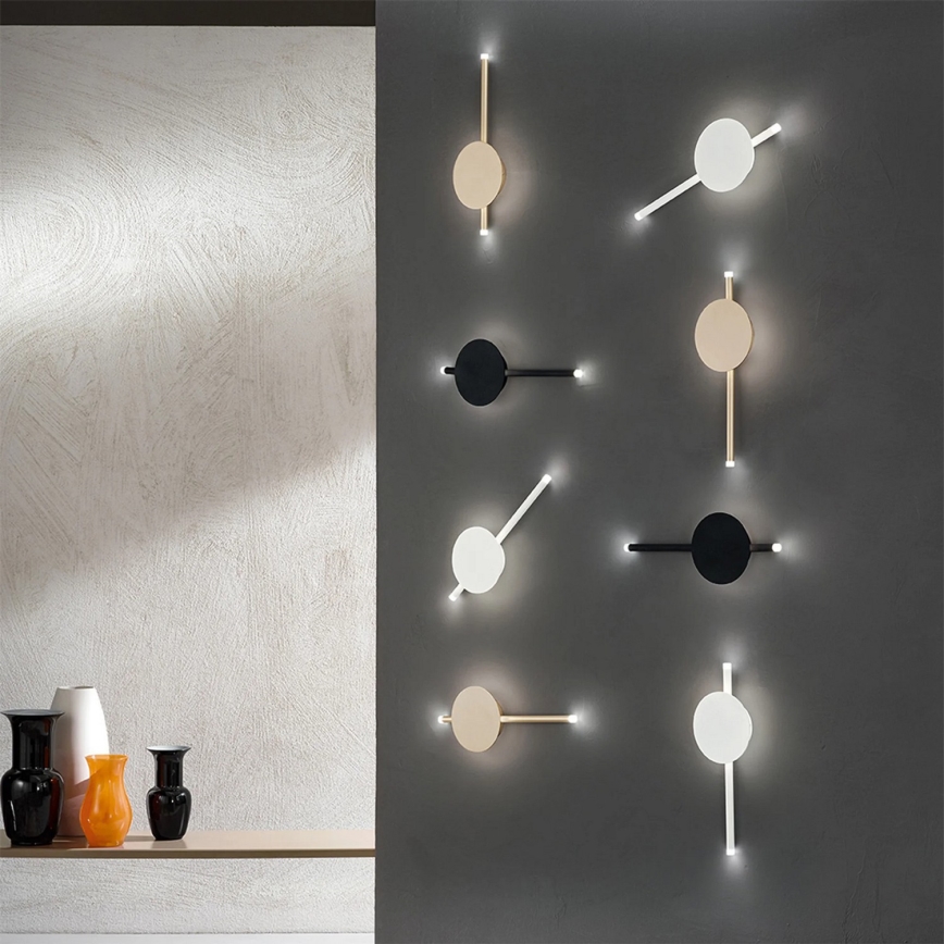 Ondaluce - Aplique de pared LED regulable JAMES LED/16W/230V negro