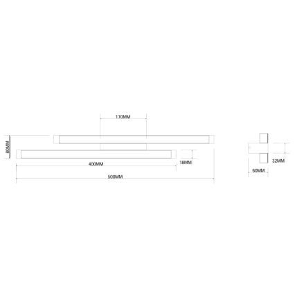 Ondaluce - Aplique de pared LED regulable MOVIDA LED/16W/230V dorado