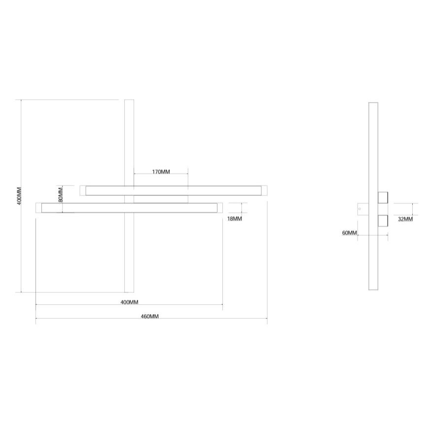 Ondaluce - Aplique de pared LED regulable MOVIDA LED/20W/230V dorado