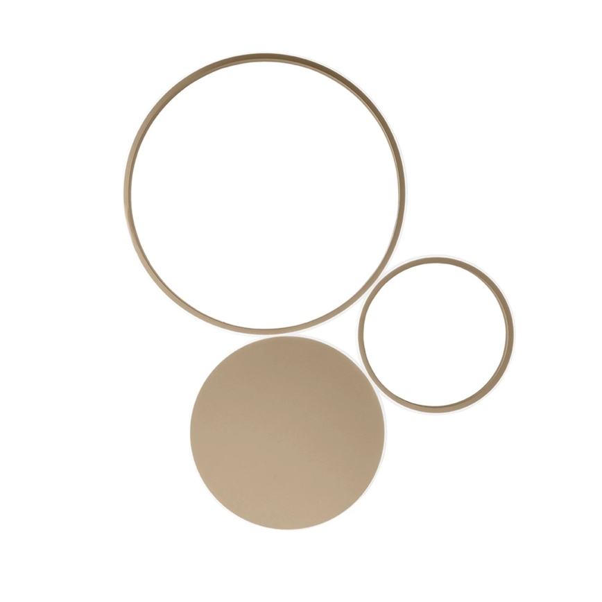 Ondaluce - Aplique de pared LED regulable POIS LED/42W/230V en acabado dorado