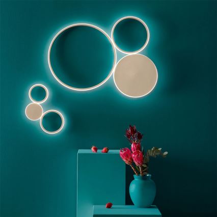 Ondaluce - Aplique de pared LED regulable POIS LED/42W/230V en acabado dorado