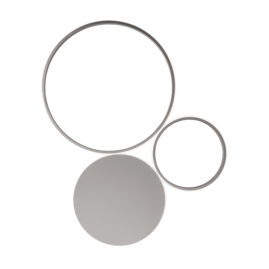 Ondaluce - Aplique de pared LED regulable POIS LED/42W/230V plateado