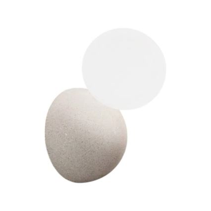 Ondaluce - Aplique de pared ROCK 1xG9/7W/230V blanco