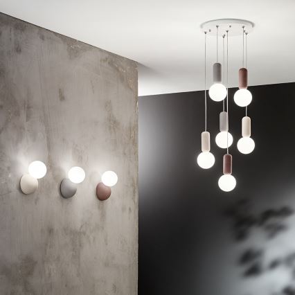 Ondaluce - Aplique de pared ROCK 1xG9/7W/230V blanco