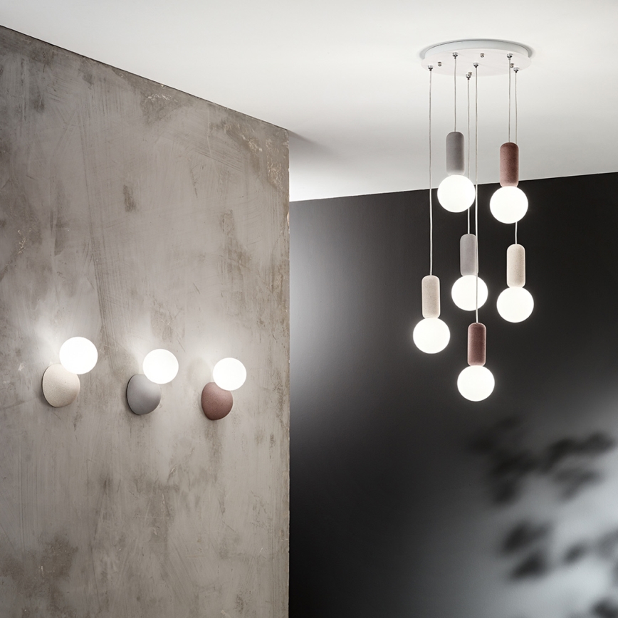 Ondaluce - Aplique de pared ROCK 1xG9/7W/230V blanco