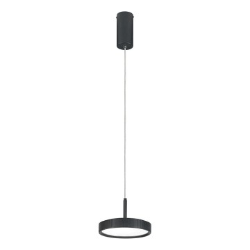 Ondaluce - Lámpara colgante LED con cable NINA LED/20W/230V Ø 19 cm negra