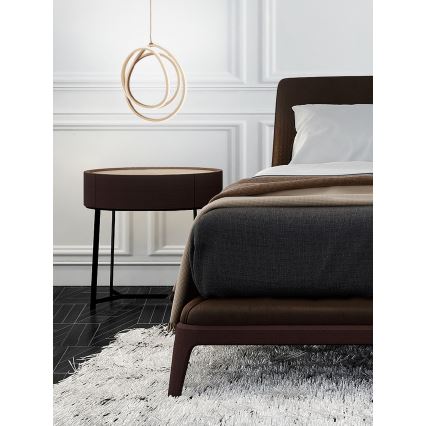 Ondaluce - Lámpara colgante LED regulable en cable GOLDEN LED/28W/230V dorada