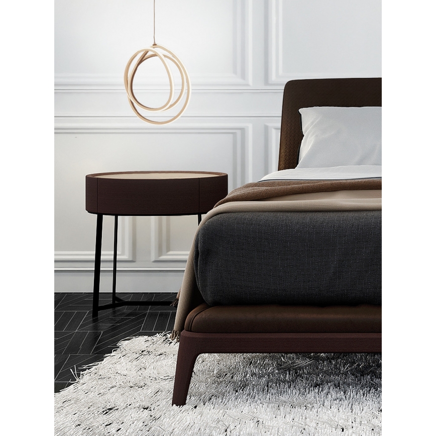 Ondaluce - Lámpara colgante LED regulable en cable GOLDEN LED/28W/230V dorada