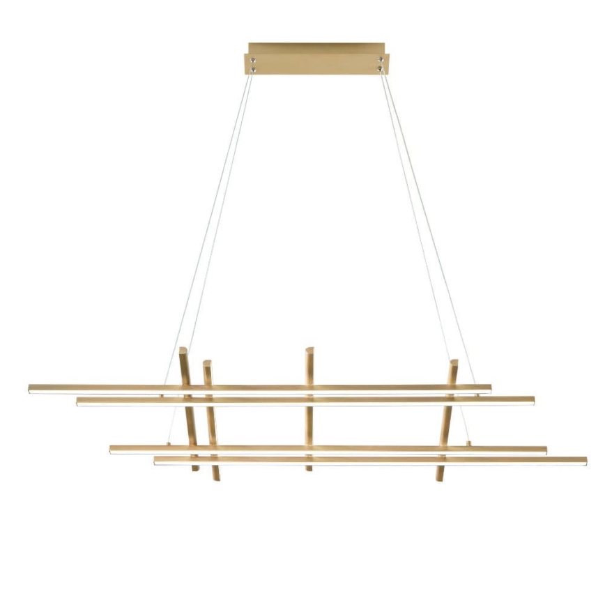 Ondaluce - Lámpara colgante LED regulable suspendida de cable MOVIDA LED/114W/230V dorado