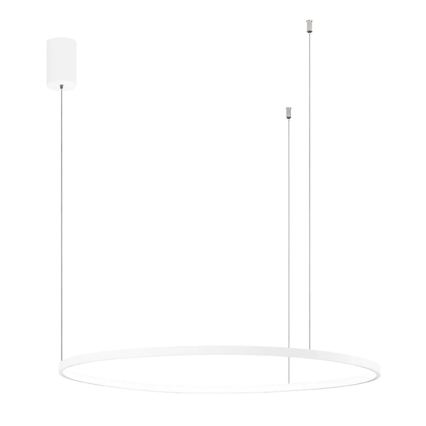Ondaluce - Lámpara colgante LED regulable SOEL con cable de suspensión, 38 W, 230 V, 3000/4000 K, Ø 80 cm, blanco