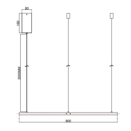 Ondaluce - Lámpara colgante LED regulable SOEL con cable de suspensión, 38 W, 230 V, 3000/4000 K, Ø 80 cm, blanco