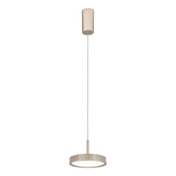 Ondaluce - Lámpara colgante LED suspendida por cable NINA LED/20W/230V Ø 19 cm color oro